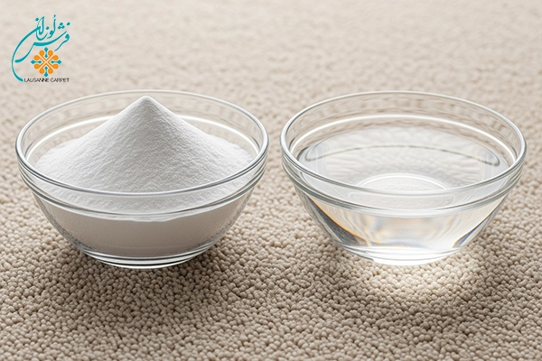 Cleaning carpets with vinegar and baking soda